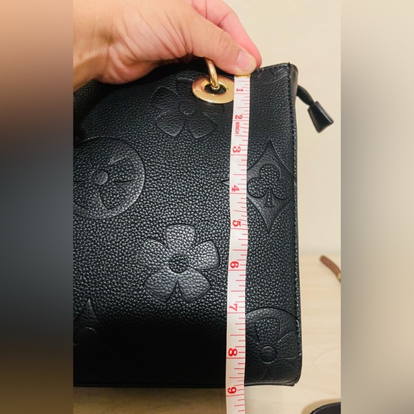 2 pc Black VEGAN LEATHER purse wallet set great gift holiday birthday gift - Picture 14 of 16